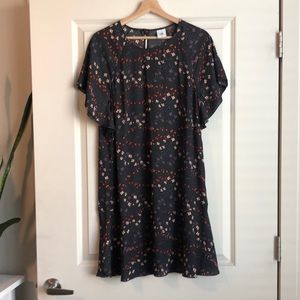CAbi Navy Floral Dress